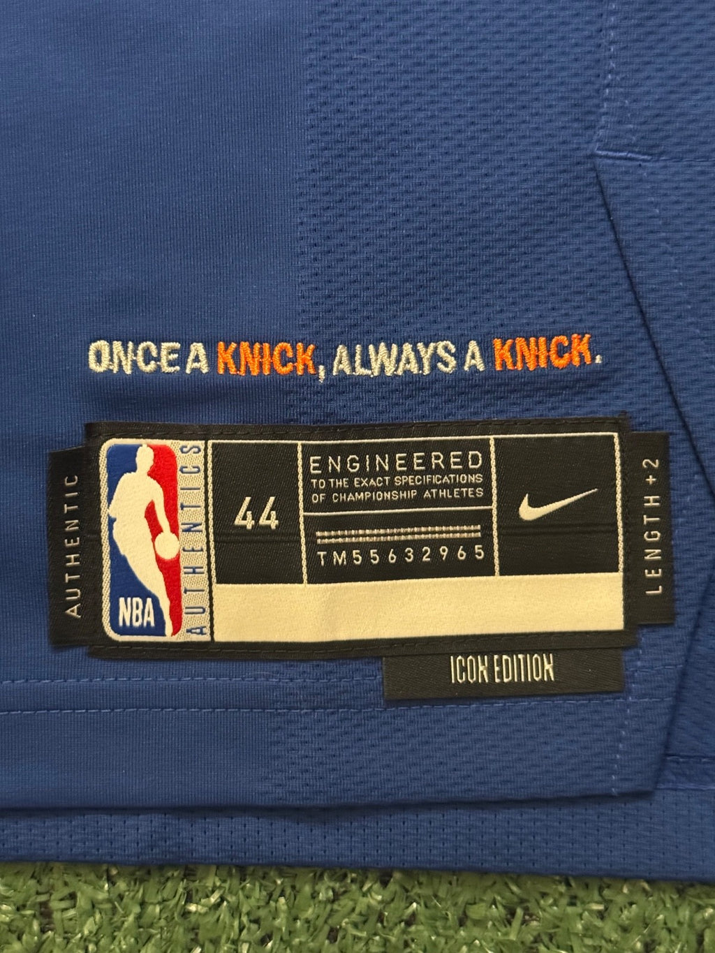 Jalen Brunson New York Knicks Jersey #11 Nike ADV Authentic Blue Size 44 (M) NBA