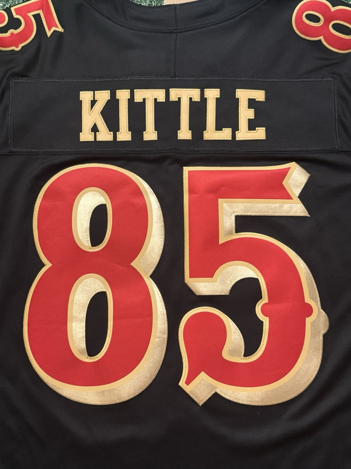 George Kittle San Francisco 49ers
Jersey #85 Nike FUSE Rivalry Black 
Size (Large) NFL