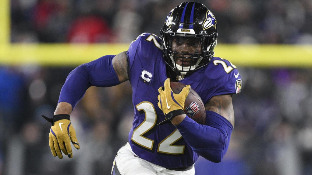 Derrick Henry Baltimore Ravens Jersey #22 Nike Vapor FUSE Elite Purple Size 40 (M) NFL