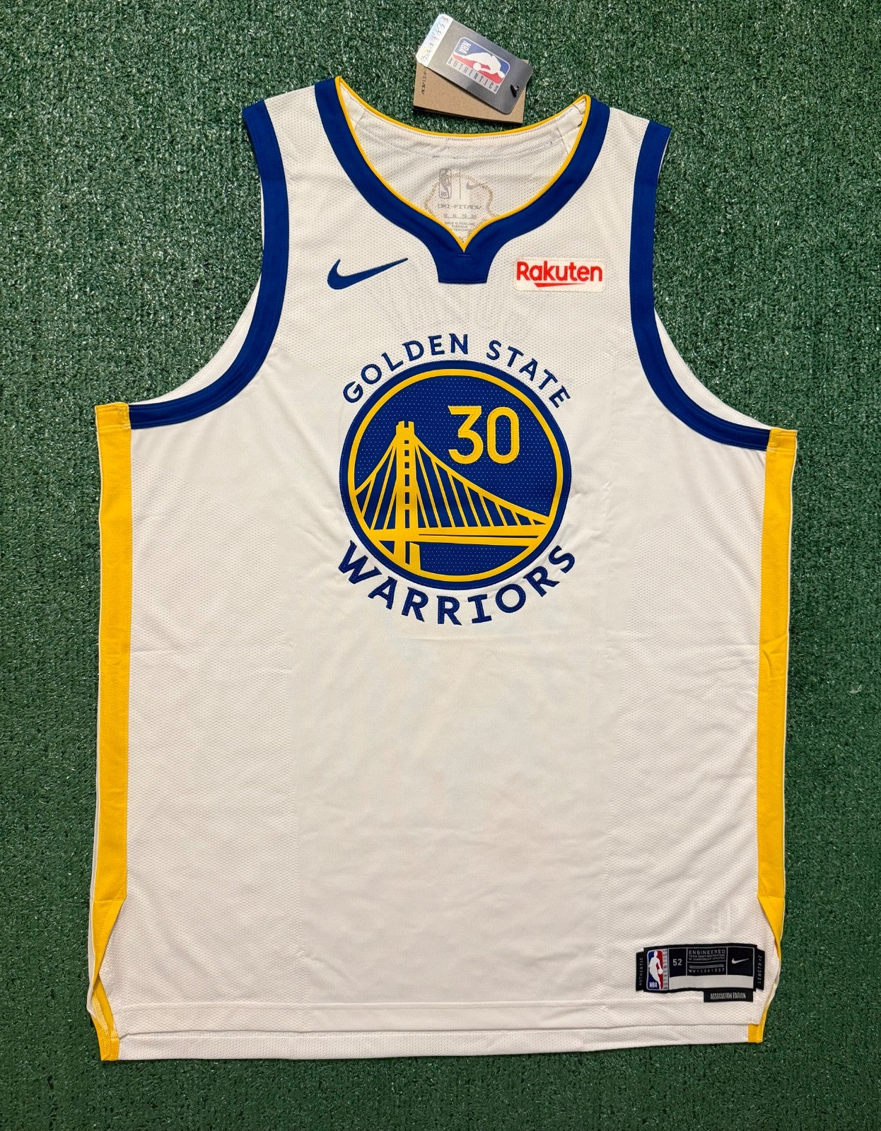 Steph Curry Golden State Warriors Jersey #30 Nike ADV Authentic White Size 52 (XL) NBA