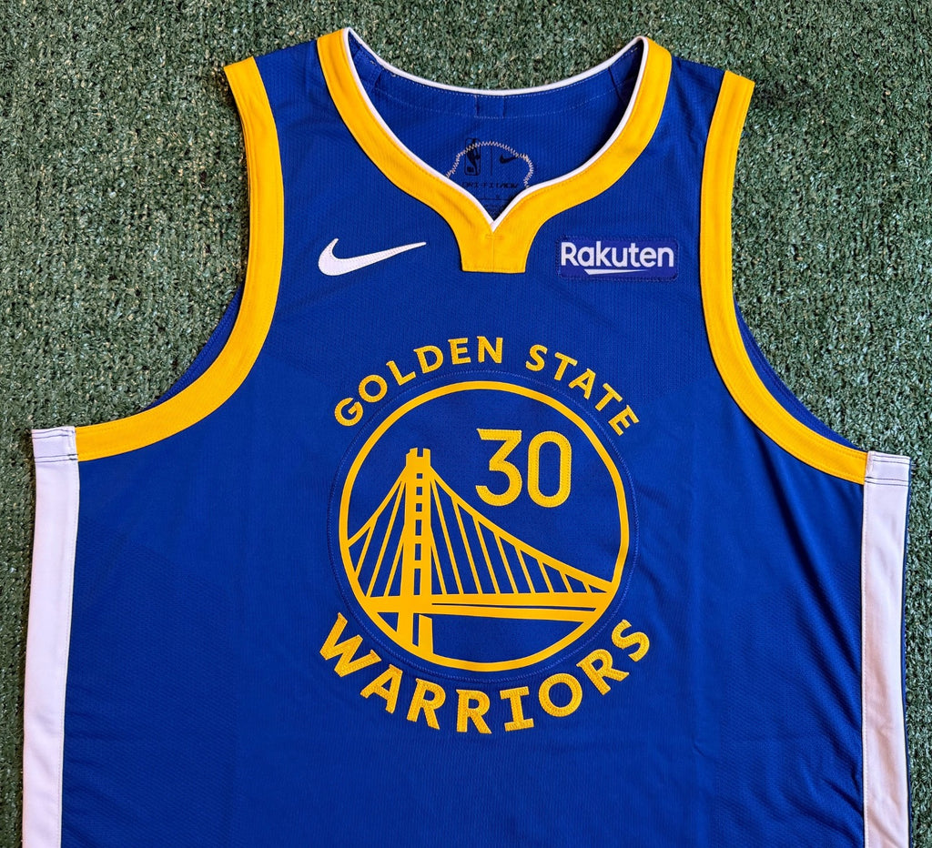 Steph Curry Golden State Warriors Jersey #30 Nike ADV Authentic Blue Size 48 (L) NBA