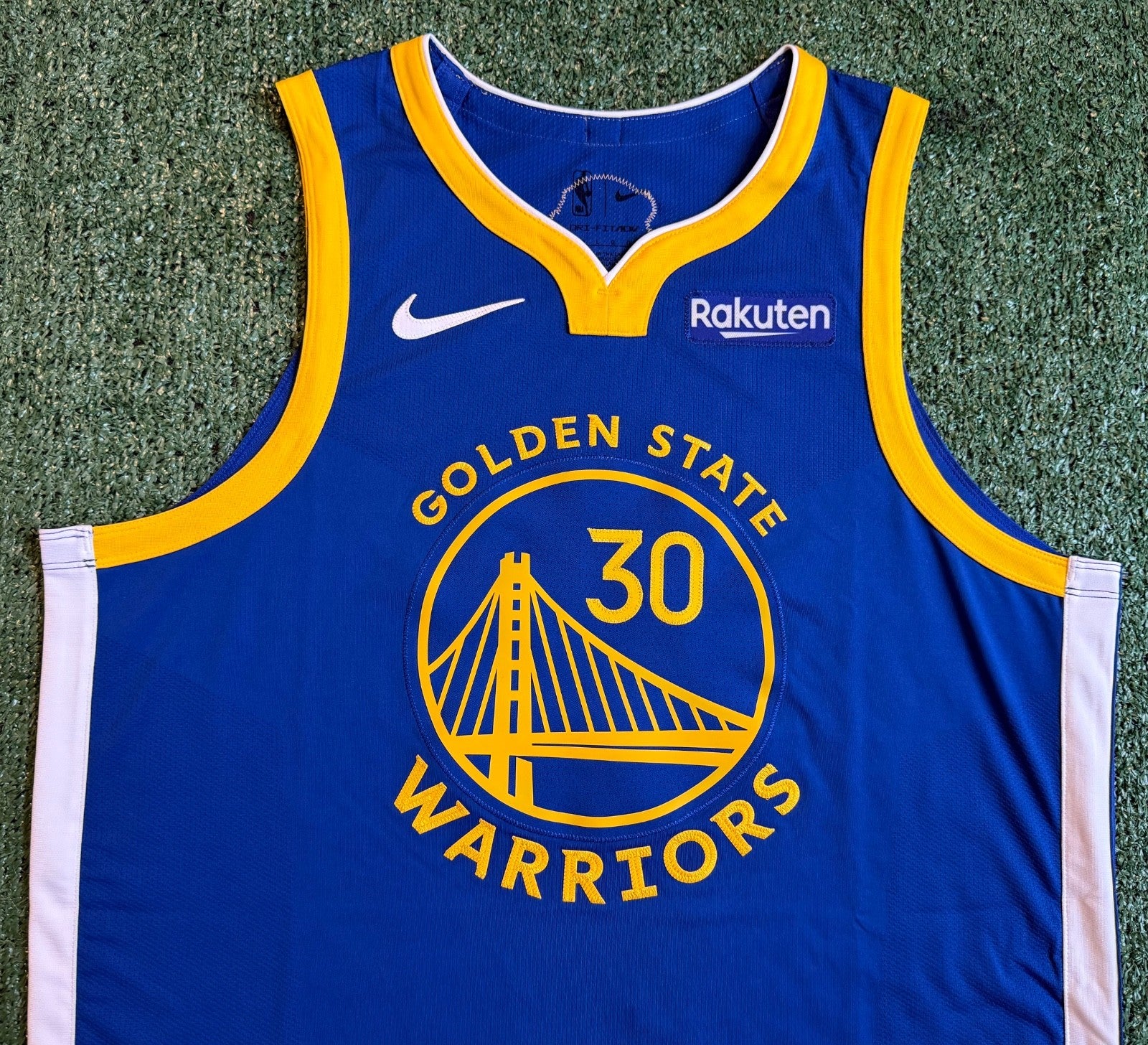 Steph Curry Golden State Warriors Jersey #30 Nike ADV Authentic Blue Size 48 (L) NBA