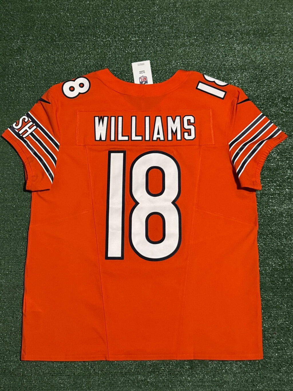 Caleb Williams Chicago Bears Jersey #18 Nike Vapor FUSE Elite Orange Size 48 (XL) NFL