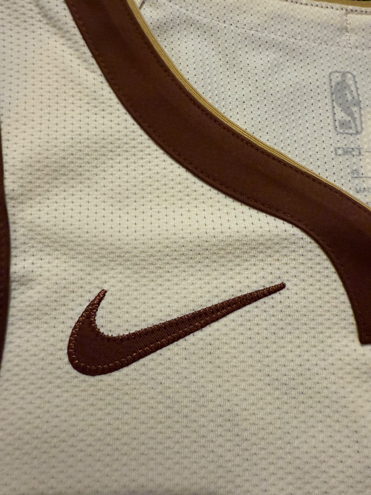 Steph Curry Golden State Warriors Jersey #30 Nike ADV Authentic Tan Size 48 (L) NBA