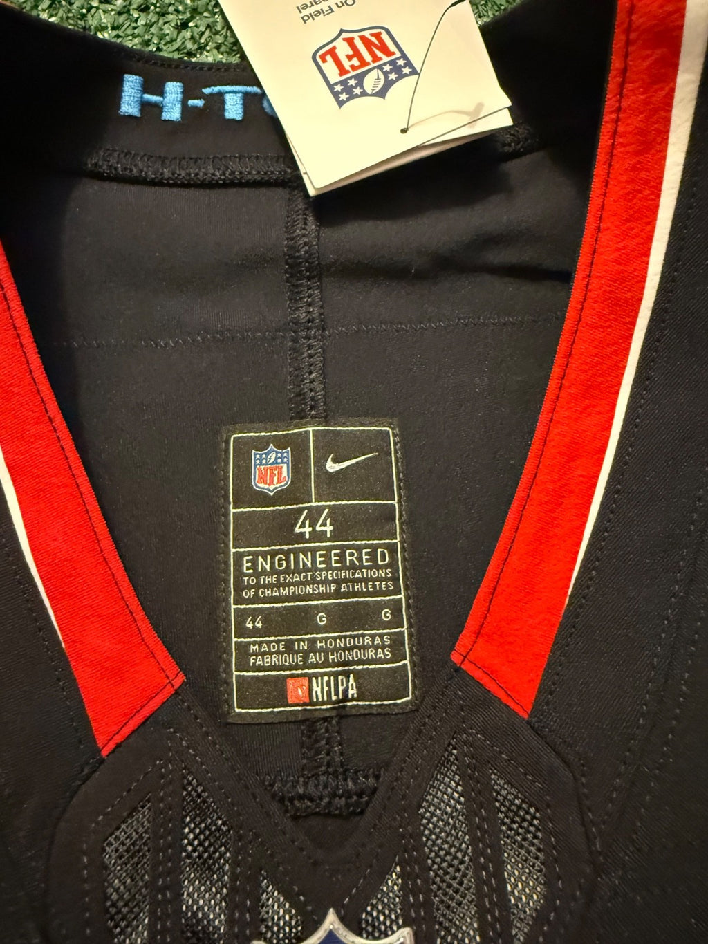 Nico Collins Houston Texans Jersey #12 Nike Vapor Fuse Elite Navy Size 44 (L) NFL
