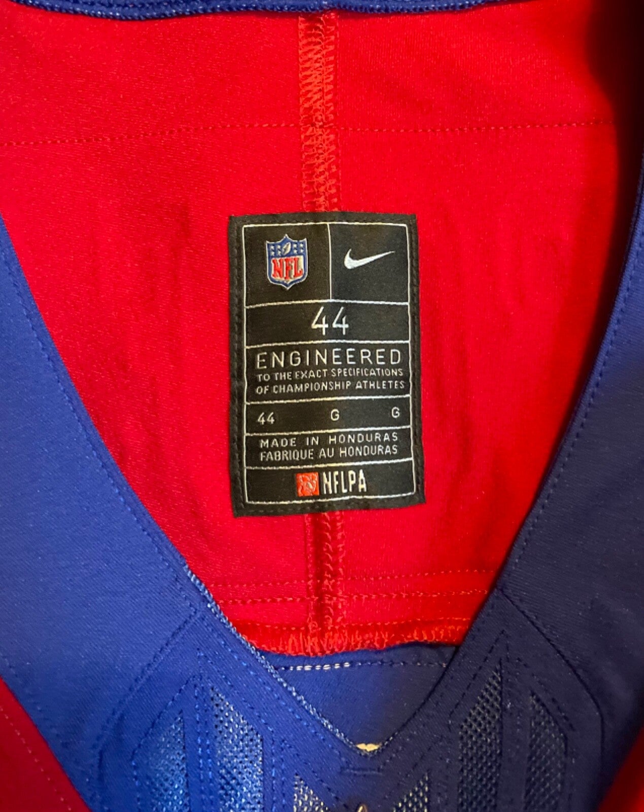 Kayvon Thibodeaux New York Giants Jersey #5 Nike Vapor FUSE Elite Red Size 44 (Large) NFL