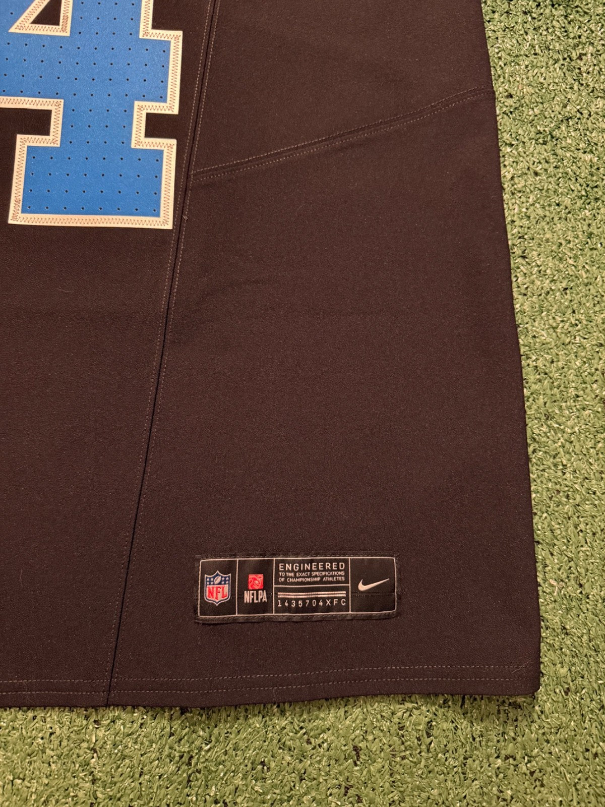 Amon Ra St Brown Detroit Lions Jersey #14 Nike Vapor FUSE Elite Black Size 48 (XL) NFL