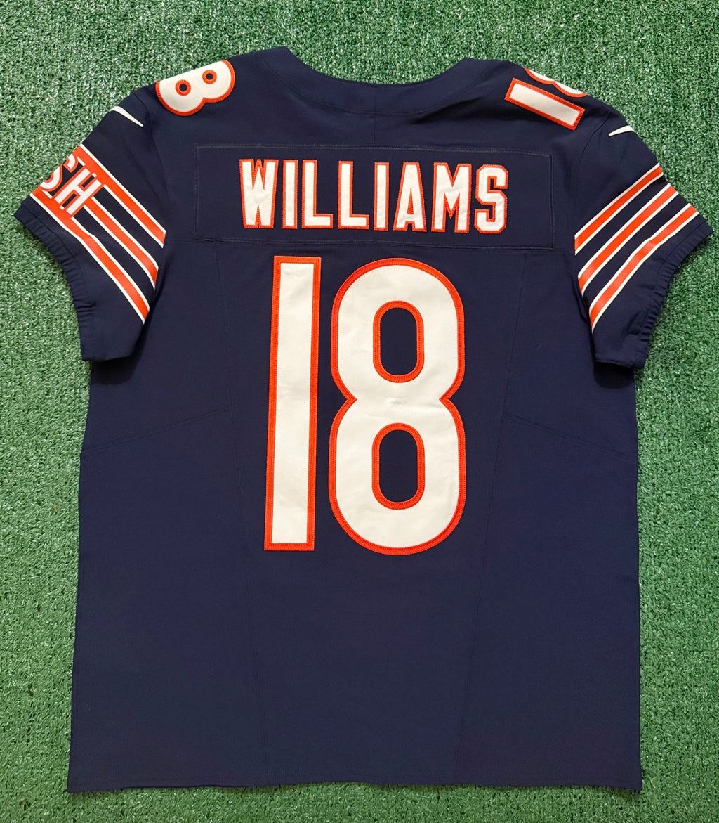 Caleb Williams Chicago Bears Jersey #18 Nike Vapor FUSE Elite Navy Size 44 (Large) NFL