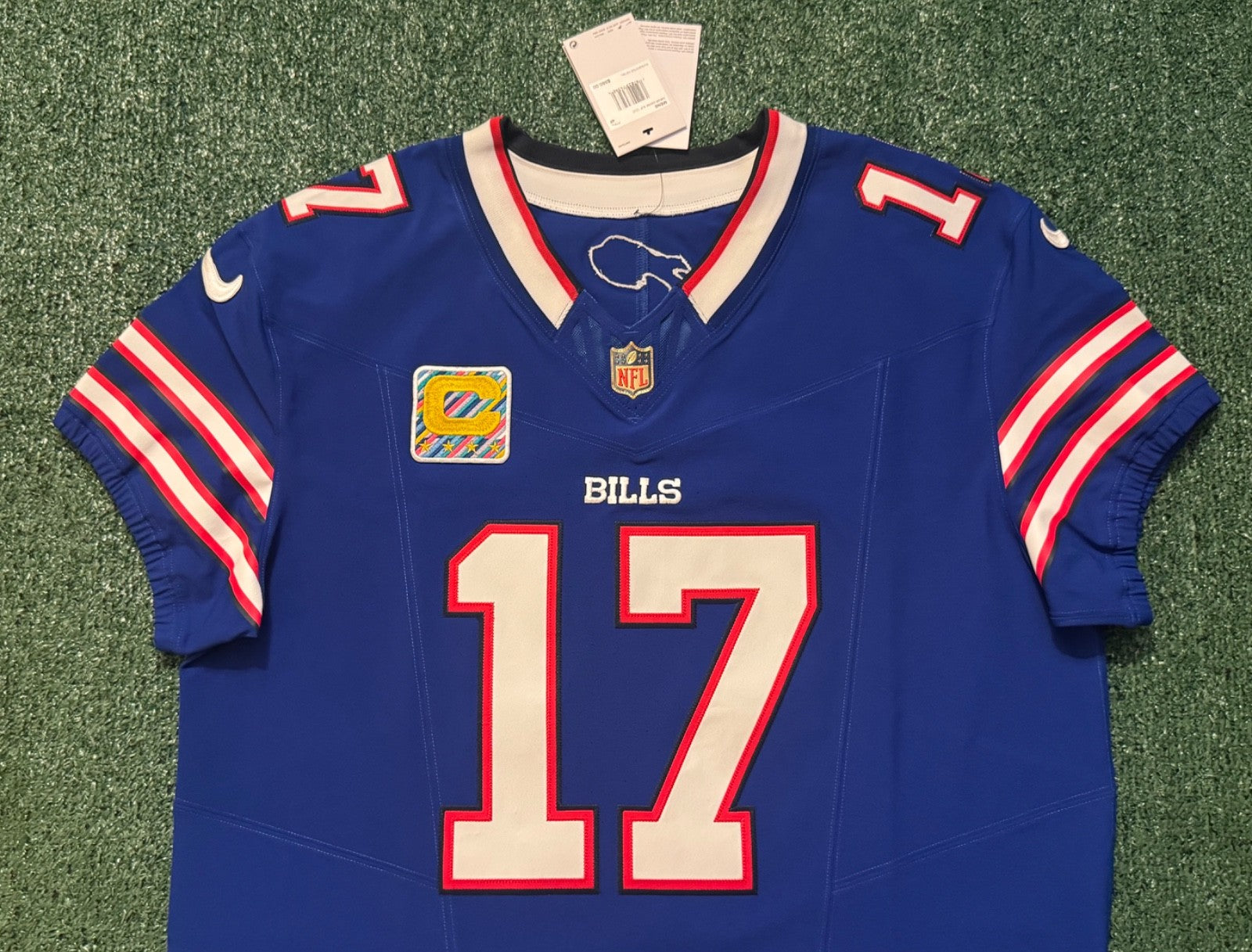 Josh Allen Buffalo Bills Jersey #17 Nike Vapor Fuse Elite Blue Size 48 (XL) NFL