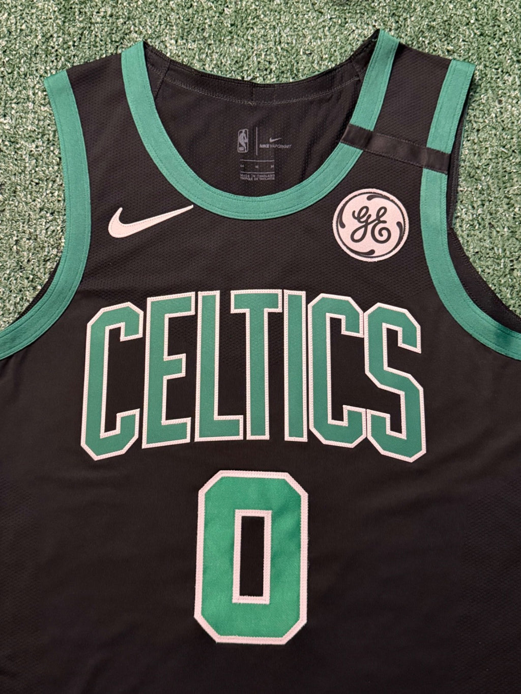 Jayson Tatum Boston Celtics Jersey #0 Nike VaporKnit Authentic Black Size 44 (M) NBA