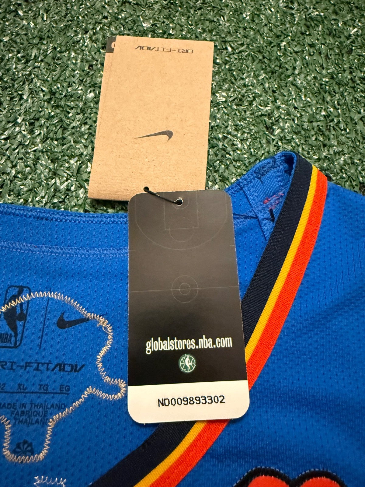 Chet Holmgren Oklahoma City Thunder Jersey #7 Nike ADV Authentic Blue Size 52 (XL) NBA