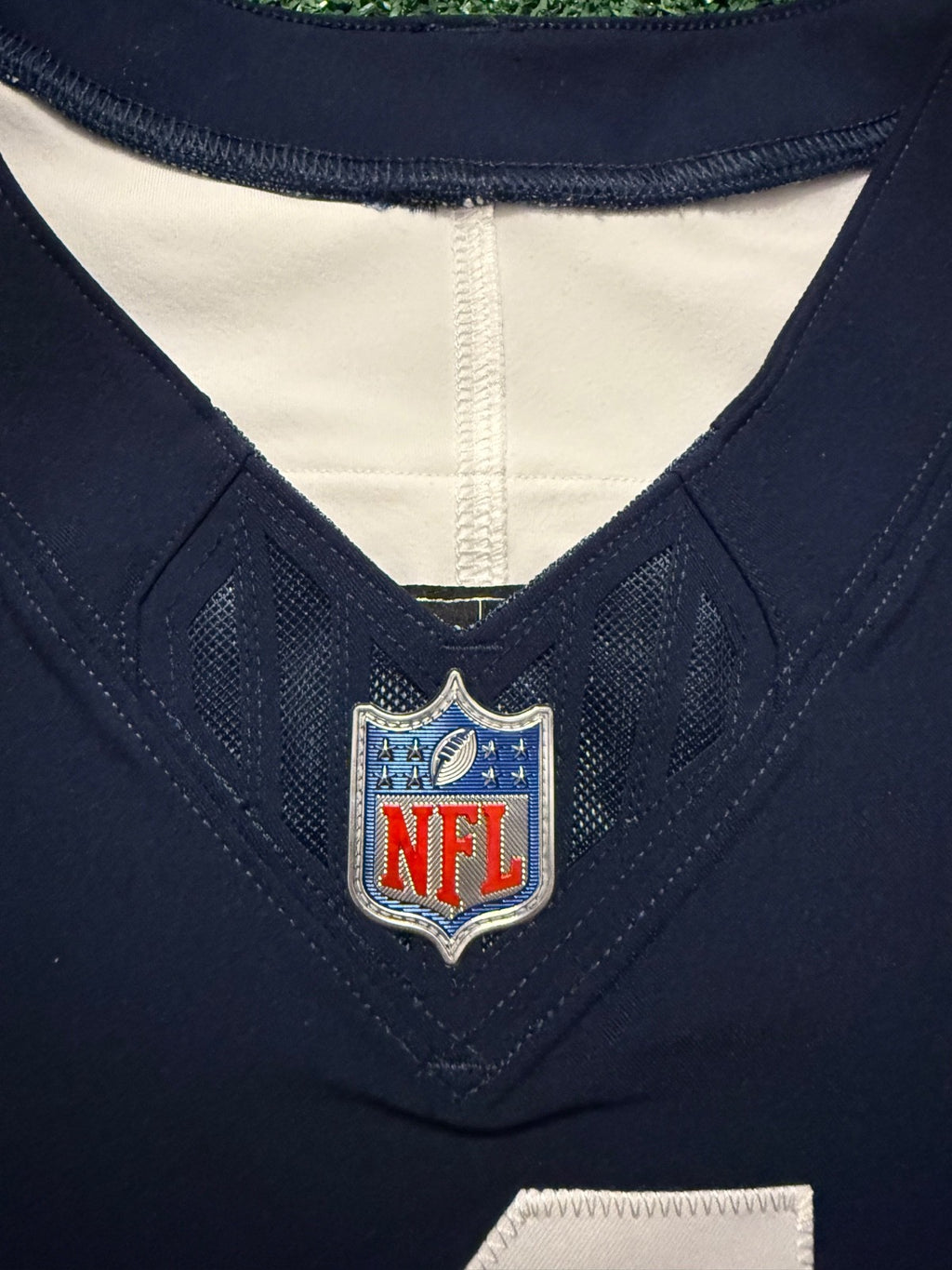 Dak Prescott Dallas Cowboys Jersey #4 Nike Vapor Fuse Elite Navy Size 44 (Large) NFL