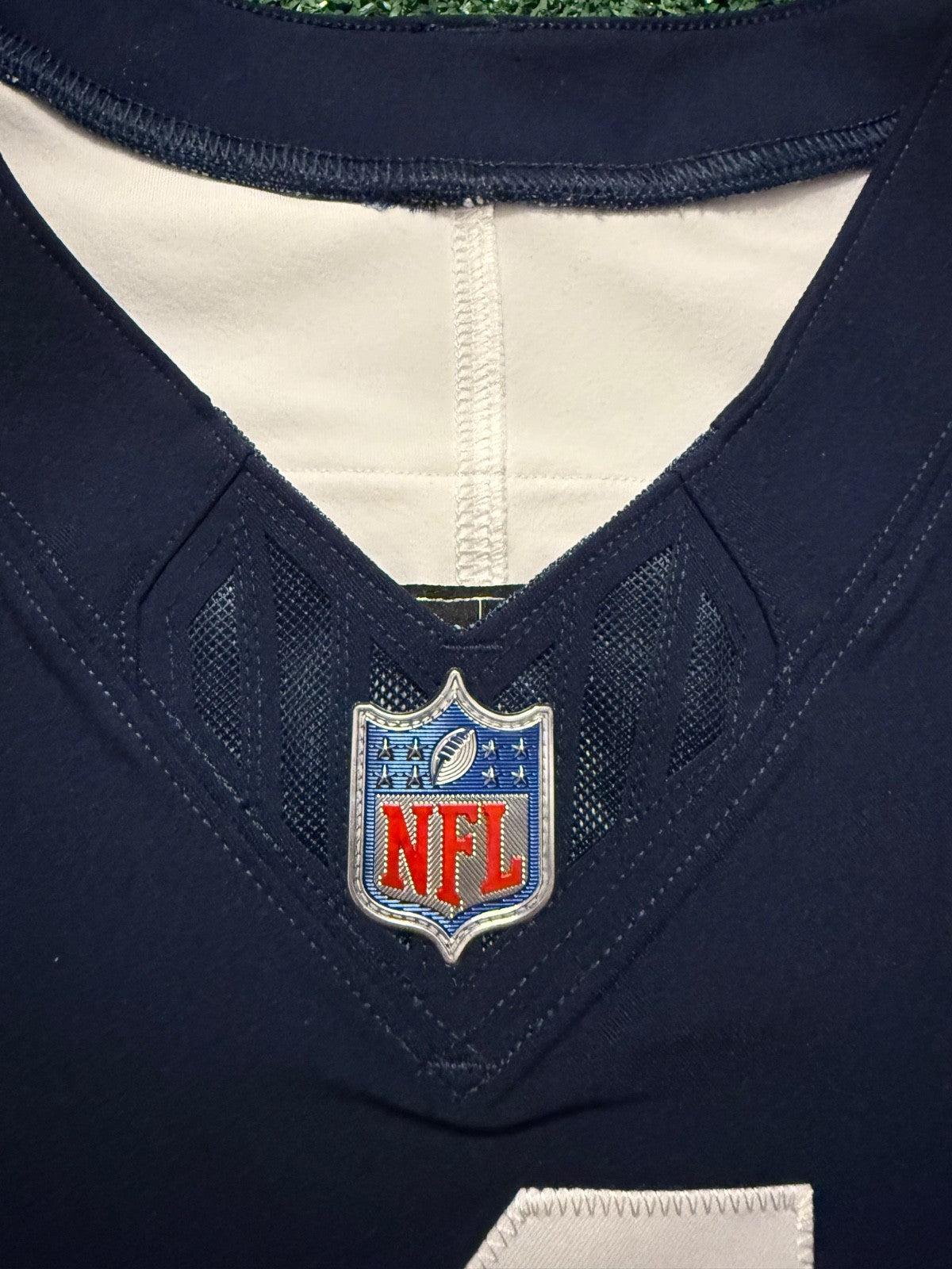 Dak Prescott Dallas Cowboys Jersey #4 Nike Vapor Fuse Elite Navy Size 44 (Large) NFL