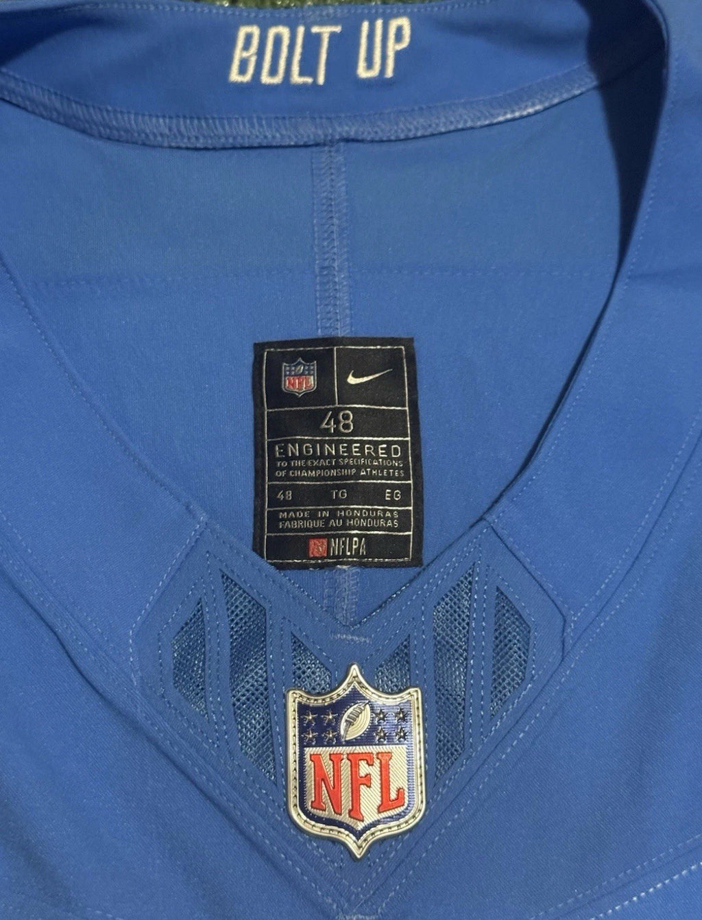 Justin Herbert Los Angeles Chargers Jersey #10 Nike Vapor Fuse Elite Blue Size 48 (XL) NFL