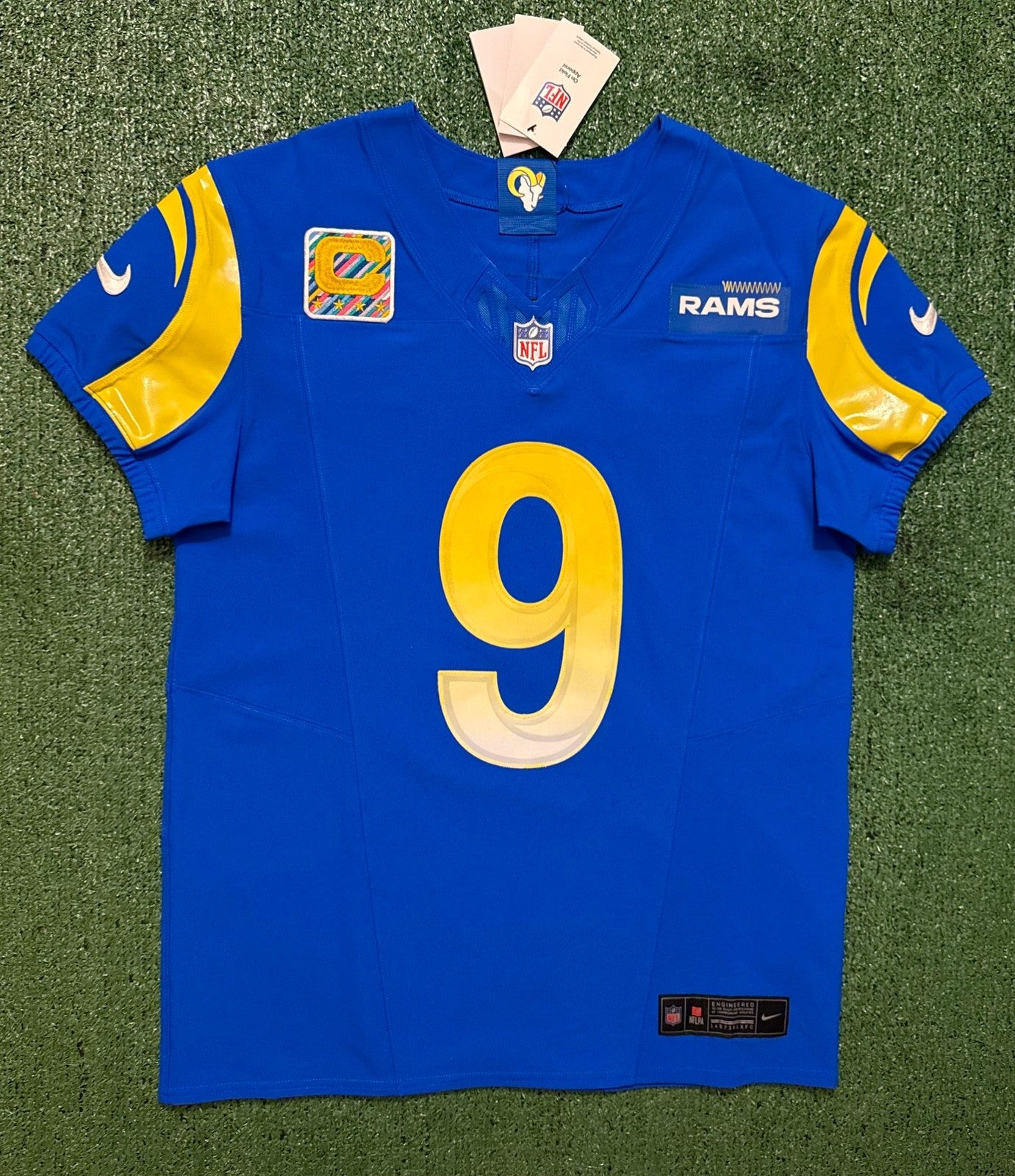 Matthew Stafford Los Angeles Rams Jersey #9 Nike Vapor FUSE Elite blue Size 40 (Medium) NFL
