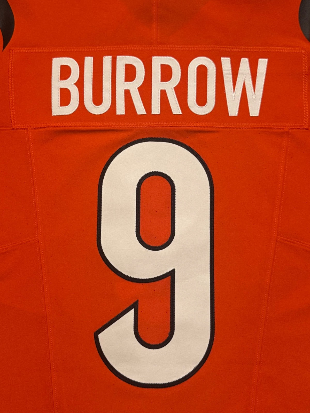 Joe Burrow Cincinnati Bengals Jersey #9 Nike Vapor FUSE Elite Orange Size 44 (L) NFL