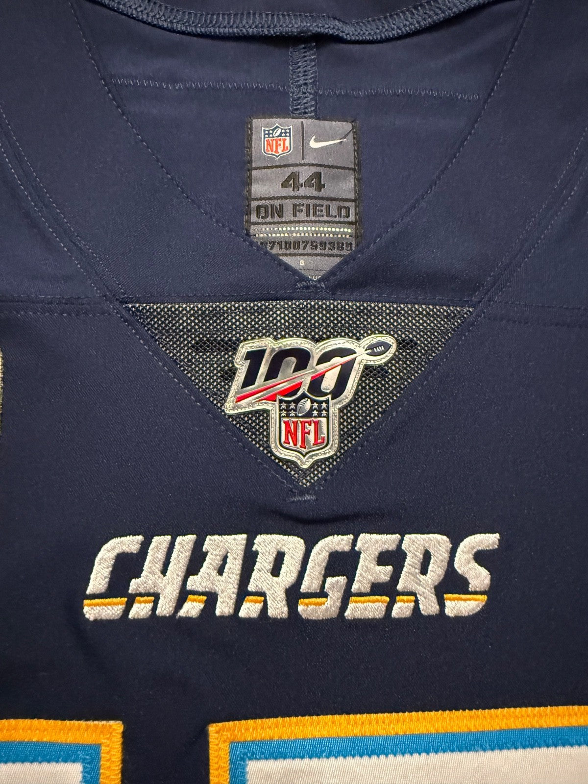 Philip Rivers Los Angeles Chargers Jersey #17 Nike Vapor Elite Navy Size 44 (L) NFL