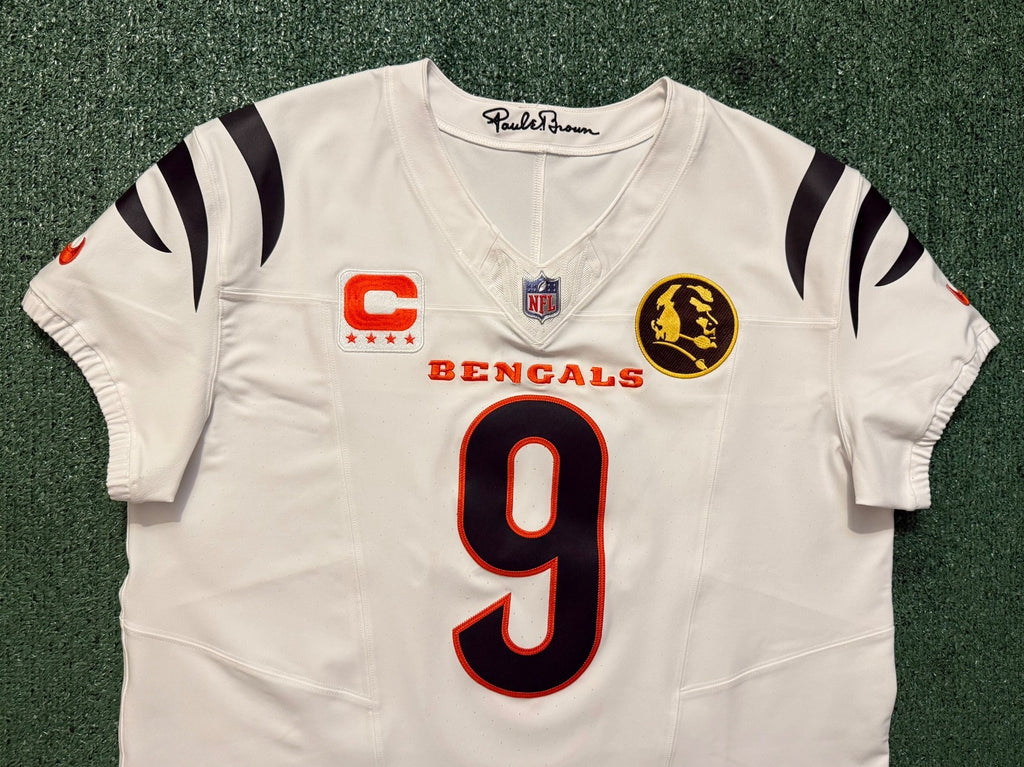 Joe Burrow Cincinnati Bengals Jersey #9 Nike Vapor FUSE Elite White Size 48 (XL) NFL