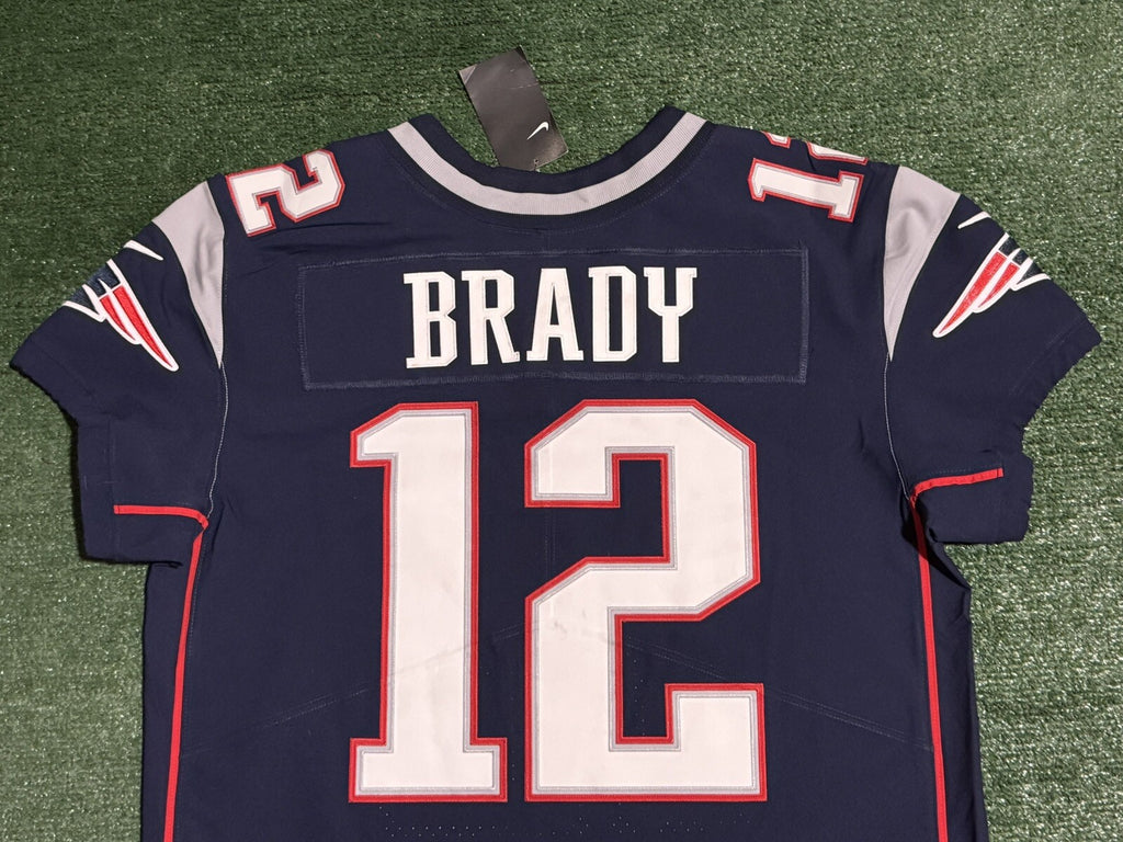 Tom Brady New England Patriots Jersey #12 Nike Vapor Elite Blue Size 48 (XL) NFL