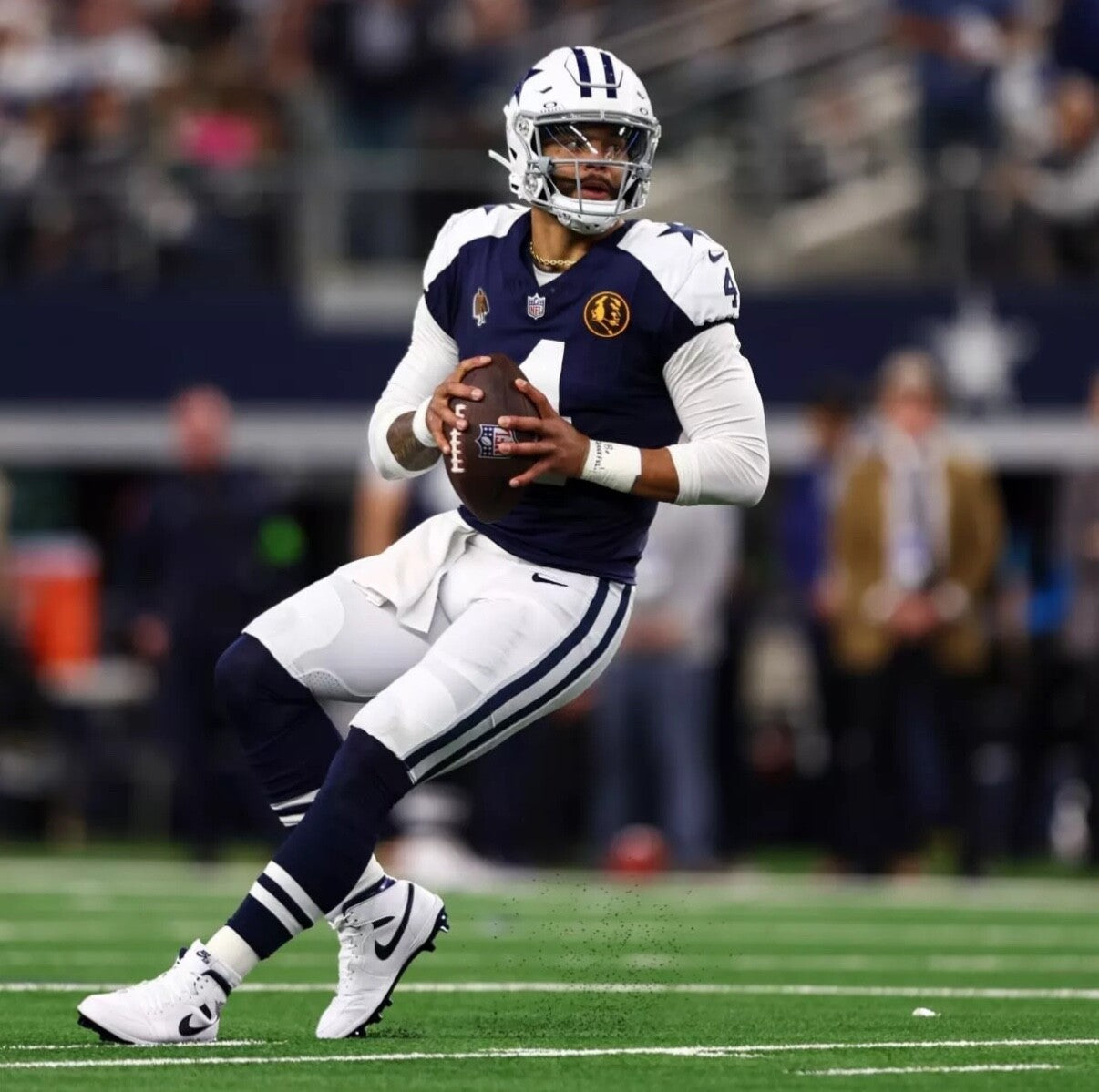 Dak Prescott Dallas Cowboys Jersey #4 Nike Vapor Fuse Elite Navy Size 48 (XL) NFL