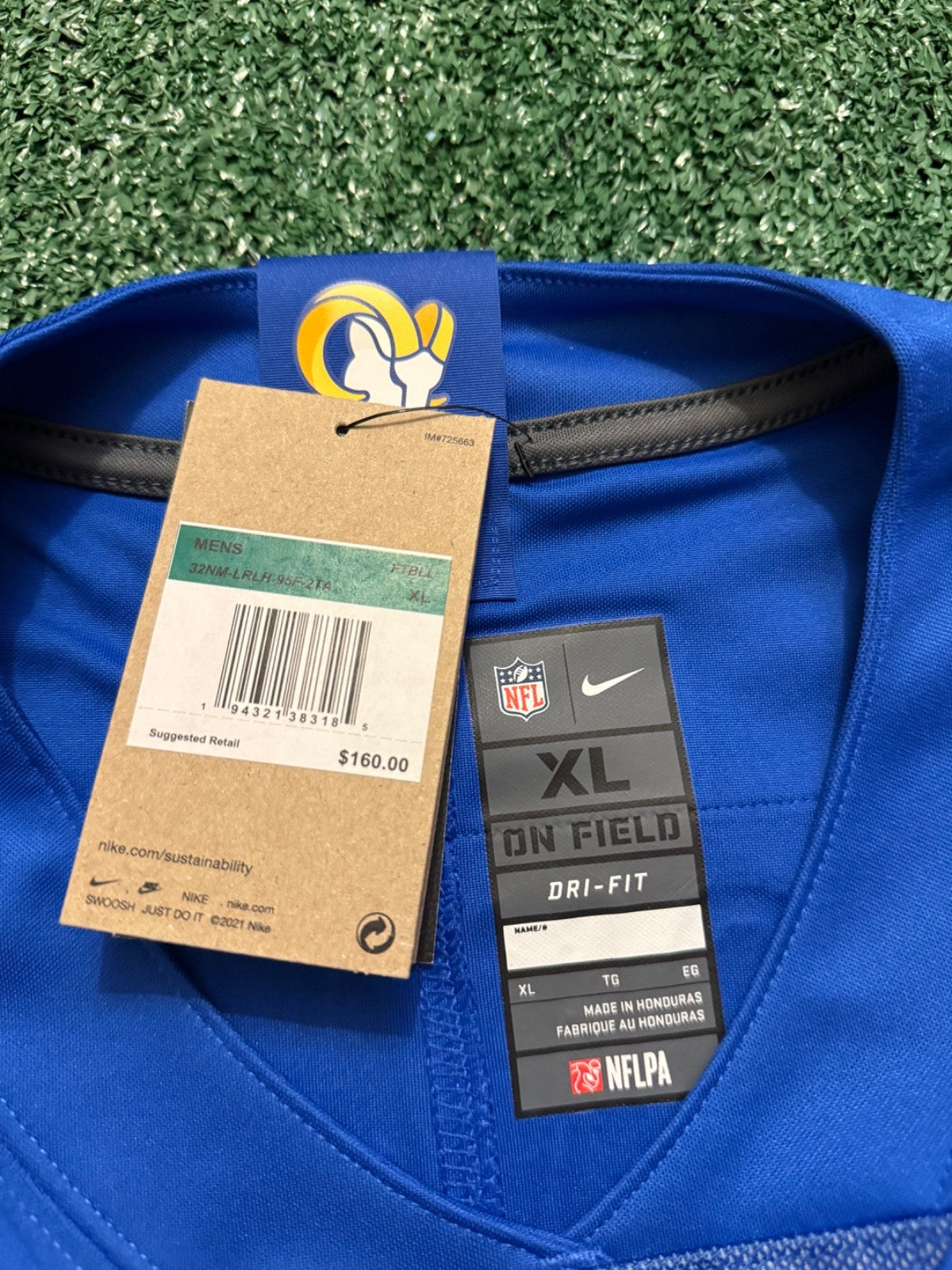 Aaron Donald Los Angeles Rams Jersey #99 Nike Vapor Limited Blue Size (XL) NFL