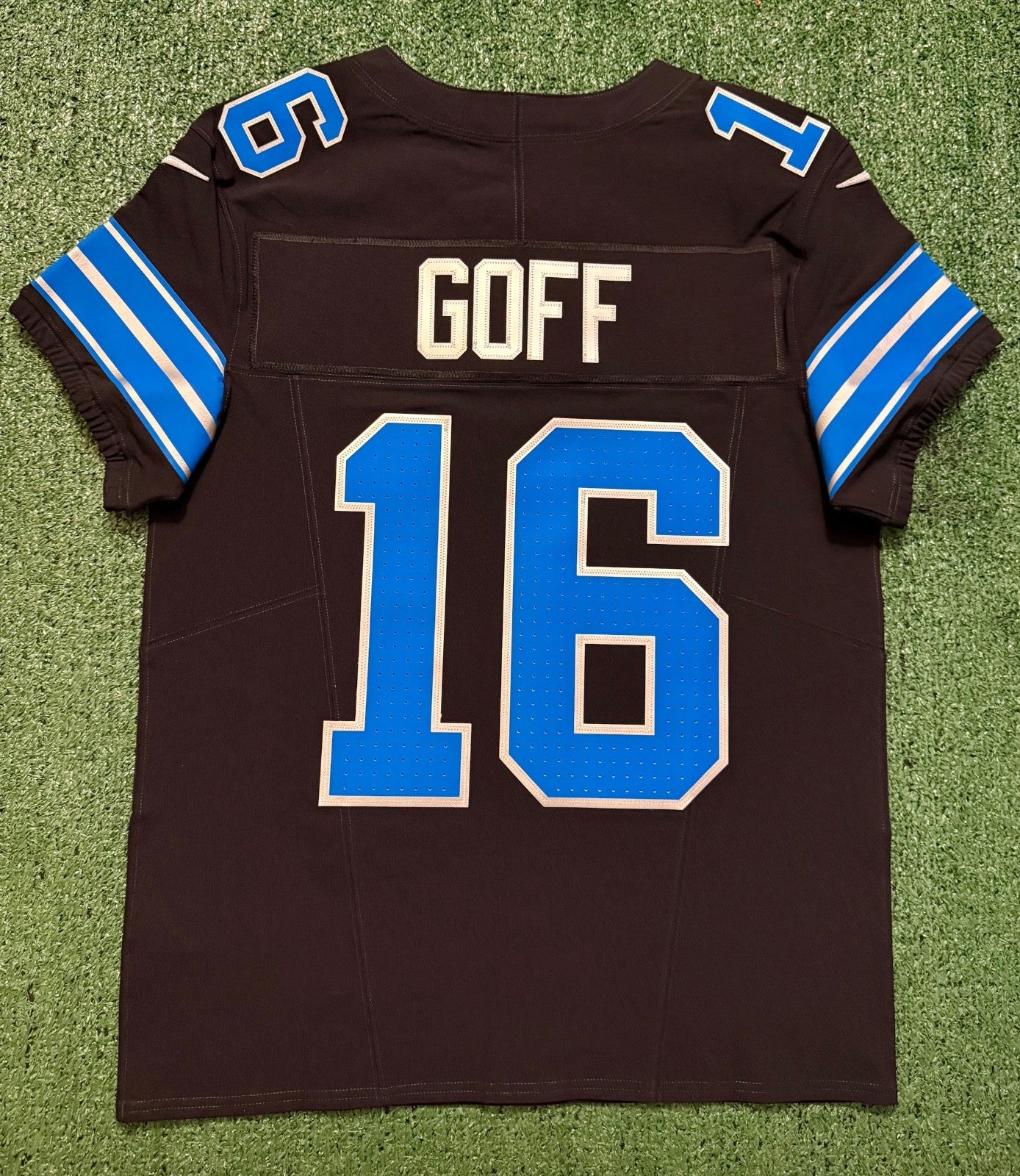Jared Goff Detroit Lions Jersey #16  Nike Vapor FUSE Elite Black Size 40 (Medium) NFL
