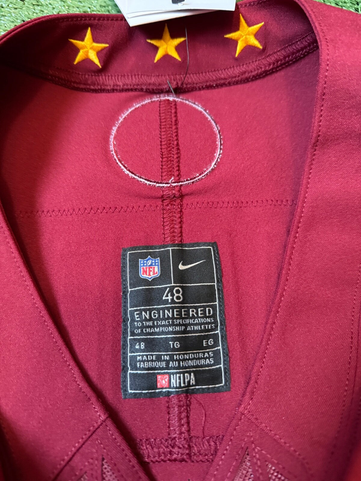 Jayden Daniels Washington Commanders Jersey #5 Nike Vapor Fuse Elite red size 48 (XL) NFL