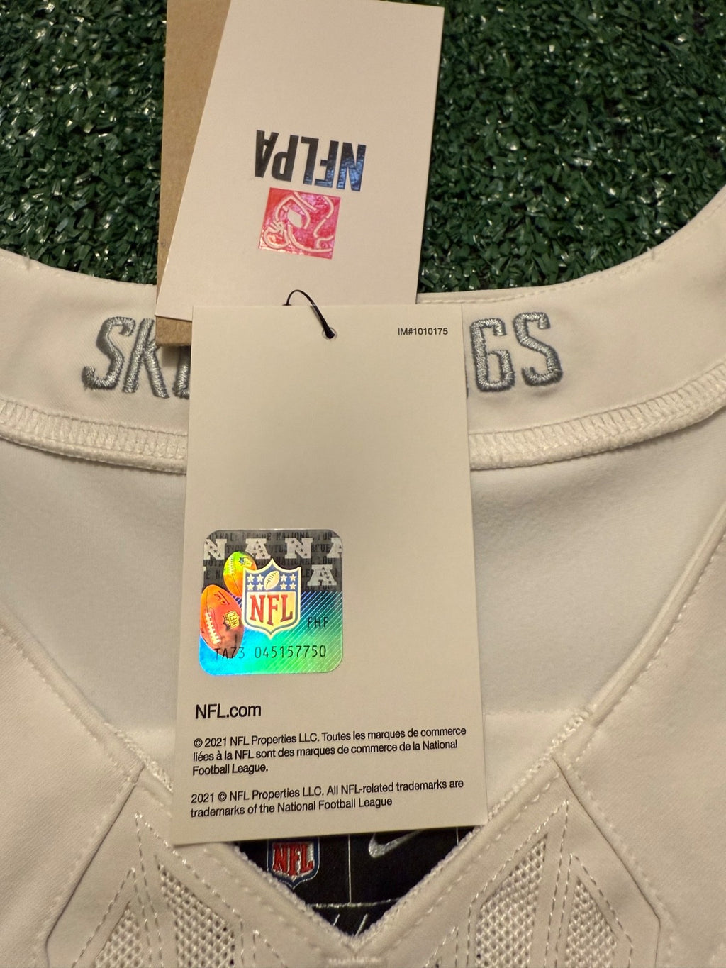 Justin Jefferson Minnesota Vikings Jersey #18 Nike Vapor FUSE Elite White Size 44 (Large) NFL
