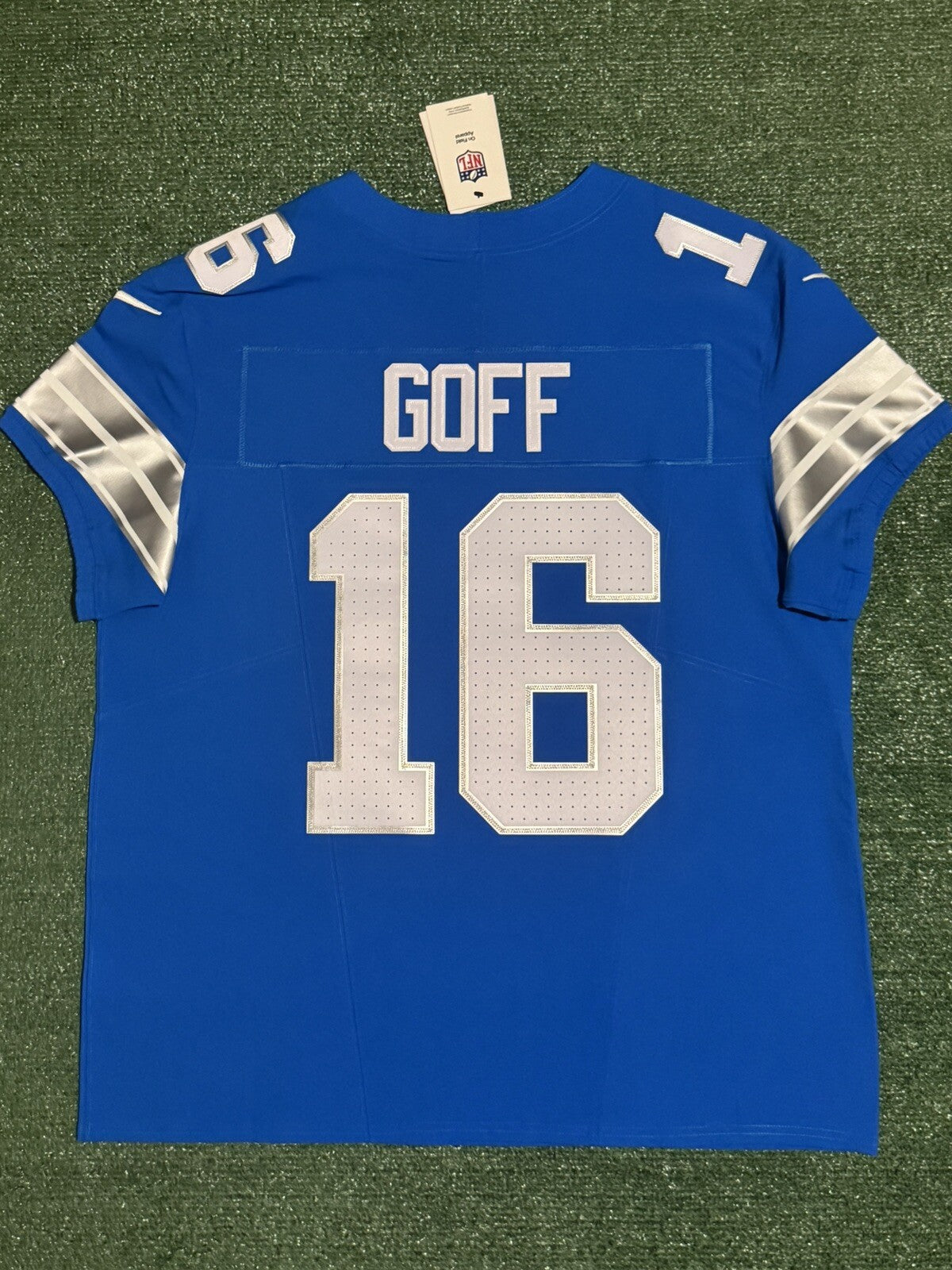 Jared Goff Detroit Lions Jersey #16  Nike Vapor FUSE Elite Blue Size 48 (XL) NFL
