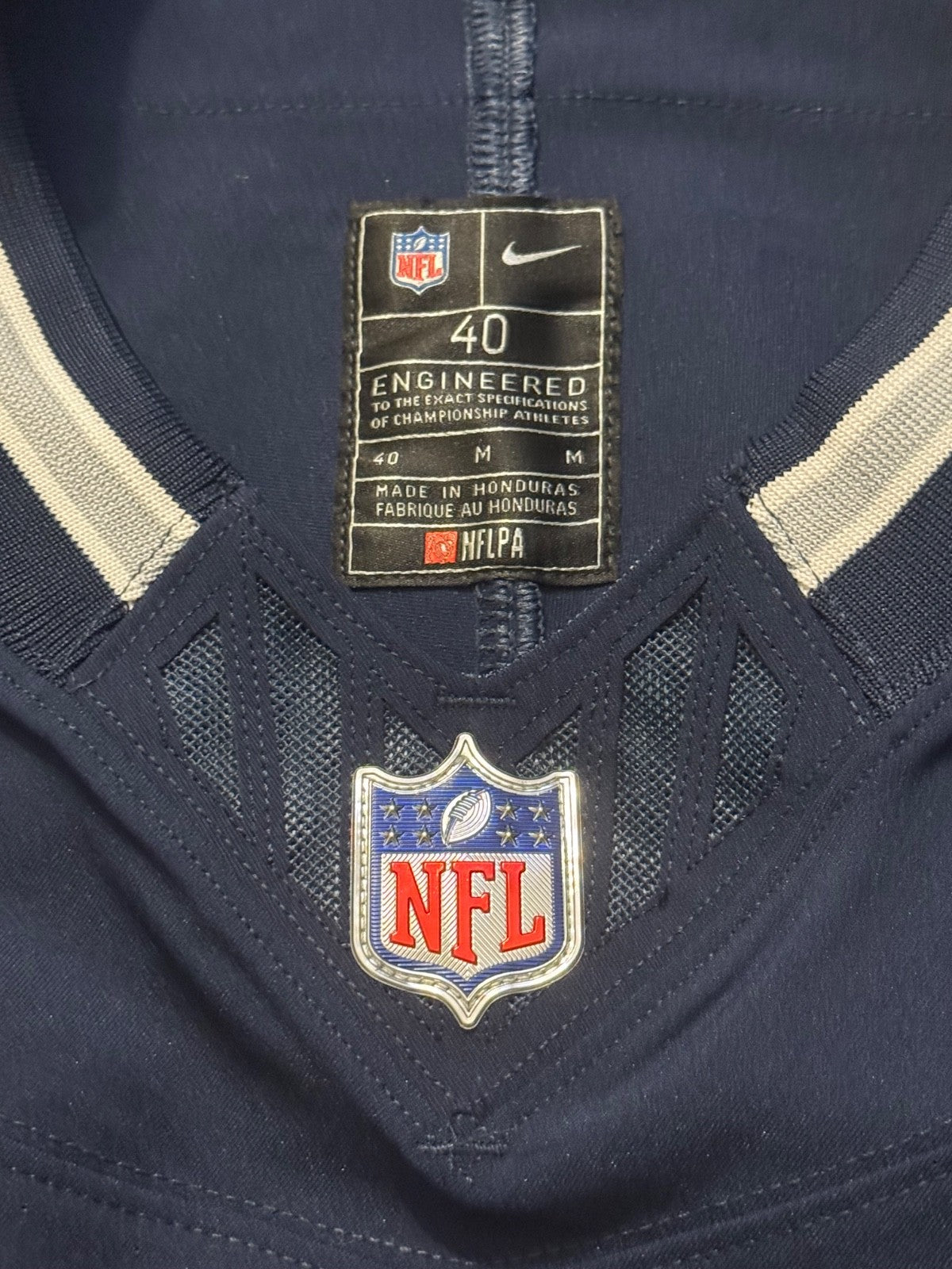 Dak Prescott Dallas Cowboys Jersey #4 Nike Vapor Fuse Elite Navy Size 40 (Medum) NFL