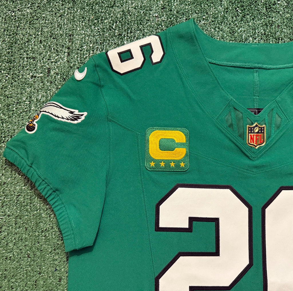 Saquon Barkley Philadelphia Eagles Jersey #26 Nike Vapor FUSE Elite Kelly Green Size 40 (Medium) NFL