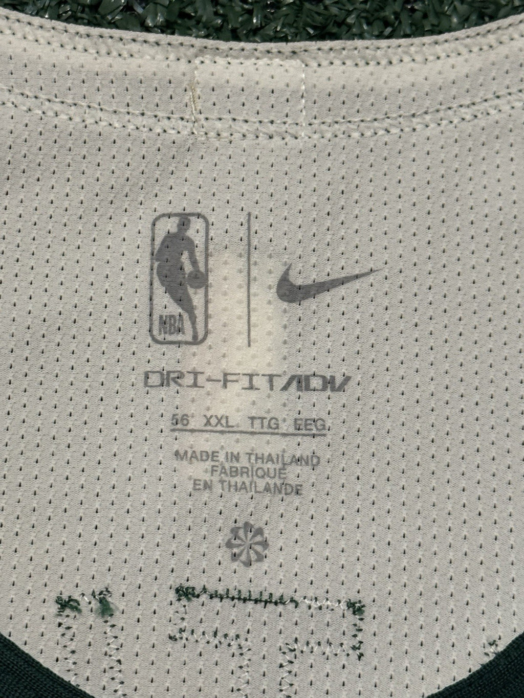 Jayson Tatum Boston Celtics Jersey #0 Nike ADV Authentic White Size 56 (XXL) NBA