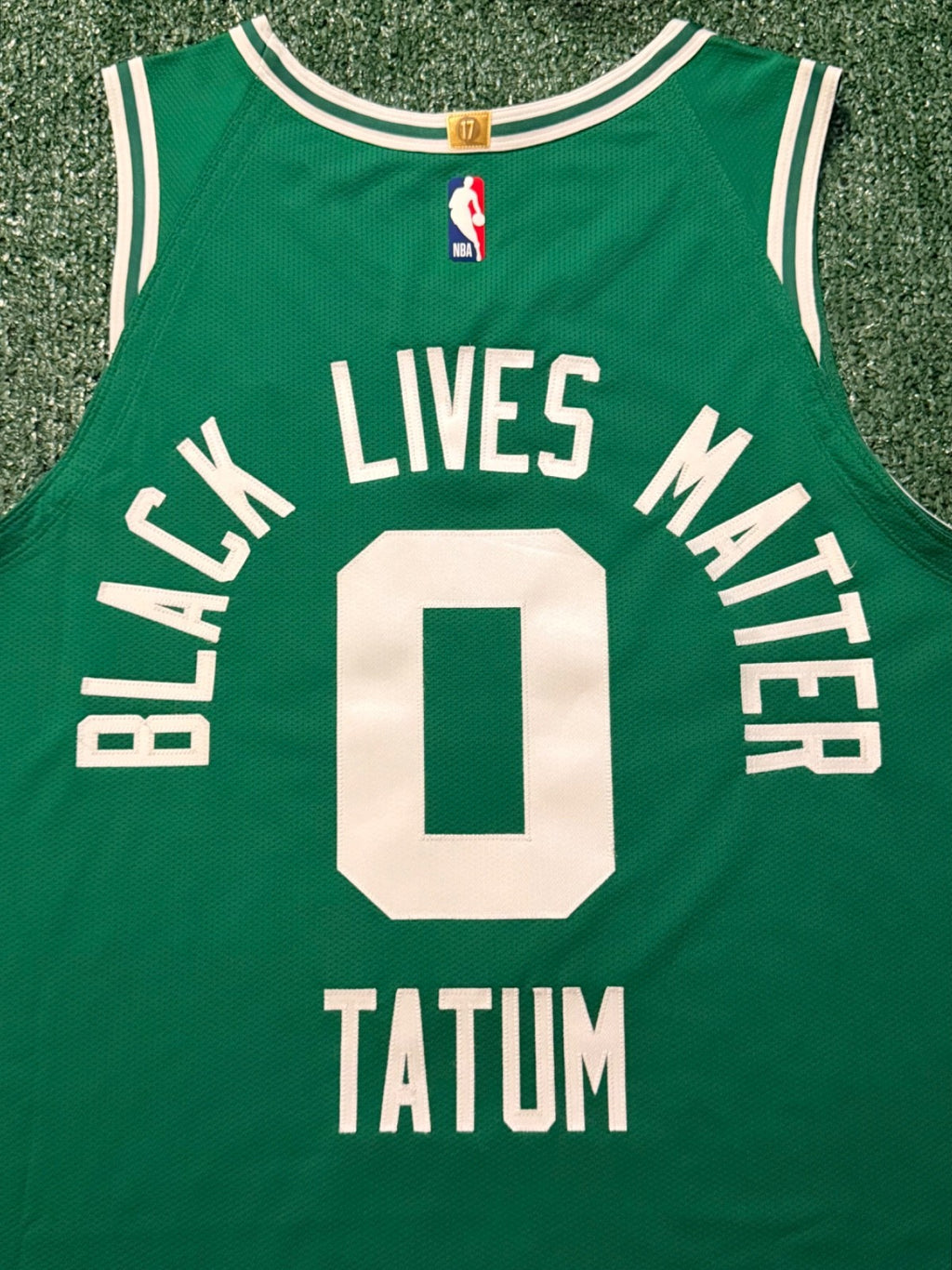 Jayson Tatum Boston Celtics Jersey #0 Nike VaporKnit Authentic Green Size 52 (XL) NBA