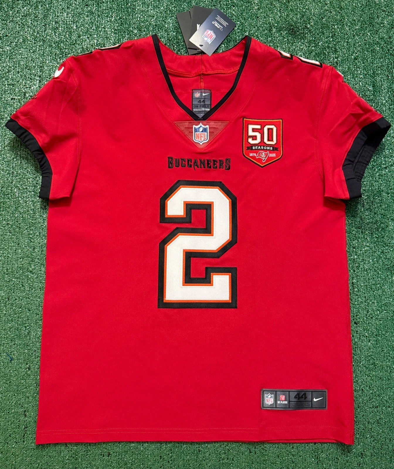 Emeka Egbuka Tampa Bay Buccaneers Jersey #2 Nike Vapor Elite red Size 44 (Large) NFL