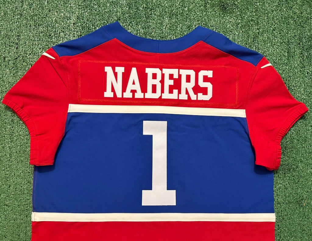 Malik Nabers New York Giants Jersey #1 Nike Vapor FUSE Elite red Size 44 (Large) NFL