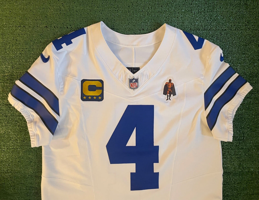 Dak Prescott Dallas Cowboys Jersey #4 Nike Vapor FUSE Elite White Size 44 (Large) NFL