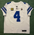 Dak Prescott Dallas Cowboys Jersey #4 Nike Vapor FUSE Elite White Size 48 (XL) NFL
