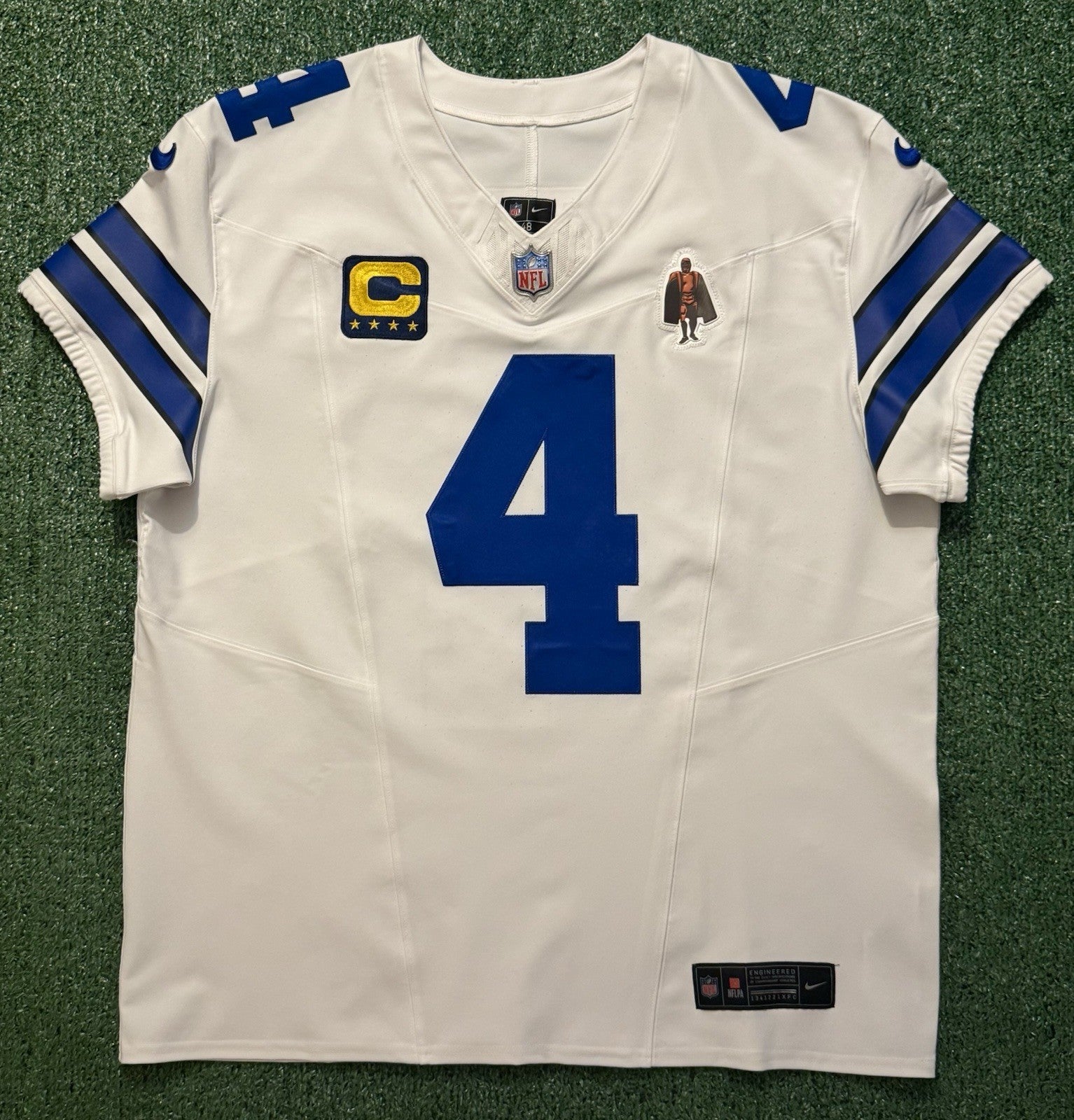 Dak Prescott Dallas Cowboys Jersey #4 Nike Vapor FUSE Elite White Size 48 (XL) NFL
