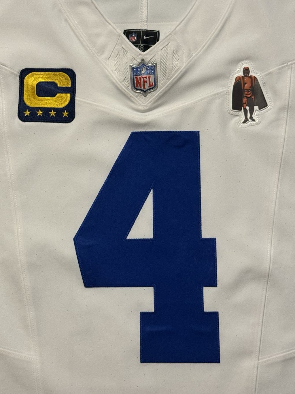 Dak Prescott Dallas Cowboys Jersey #4 Nike Vapor FUSE Elite White Size 48 (XL) NFL