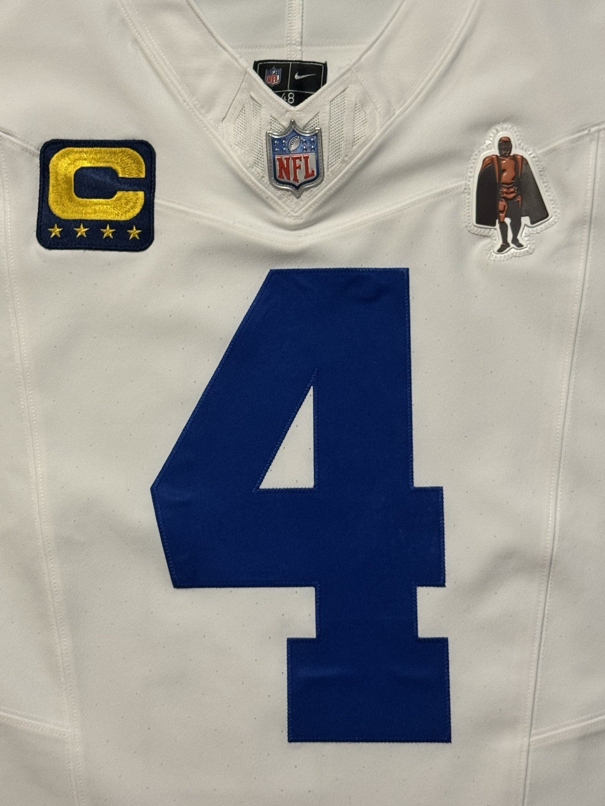 Dak Prescott Dallas Cowboys Jersey #4 Nike Vapor FUSE Elite White Size 48 (XL) NFL