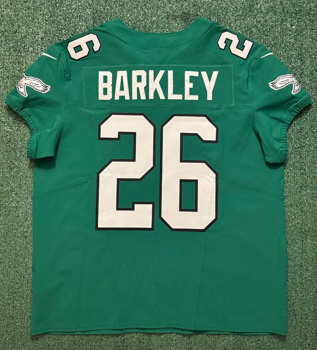 Saquon Barkley Philadelphia Eagles Jersey #26 Nike Vapor FUSE Elite Kelly Green size 48 (XL) NFL