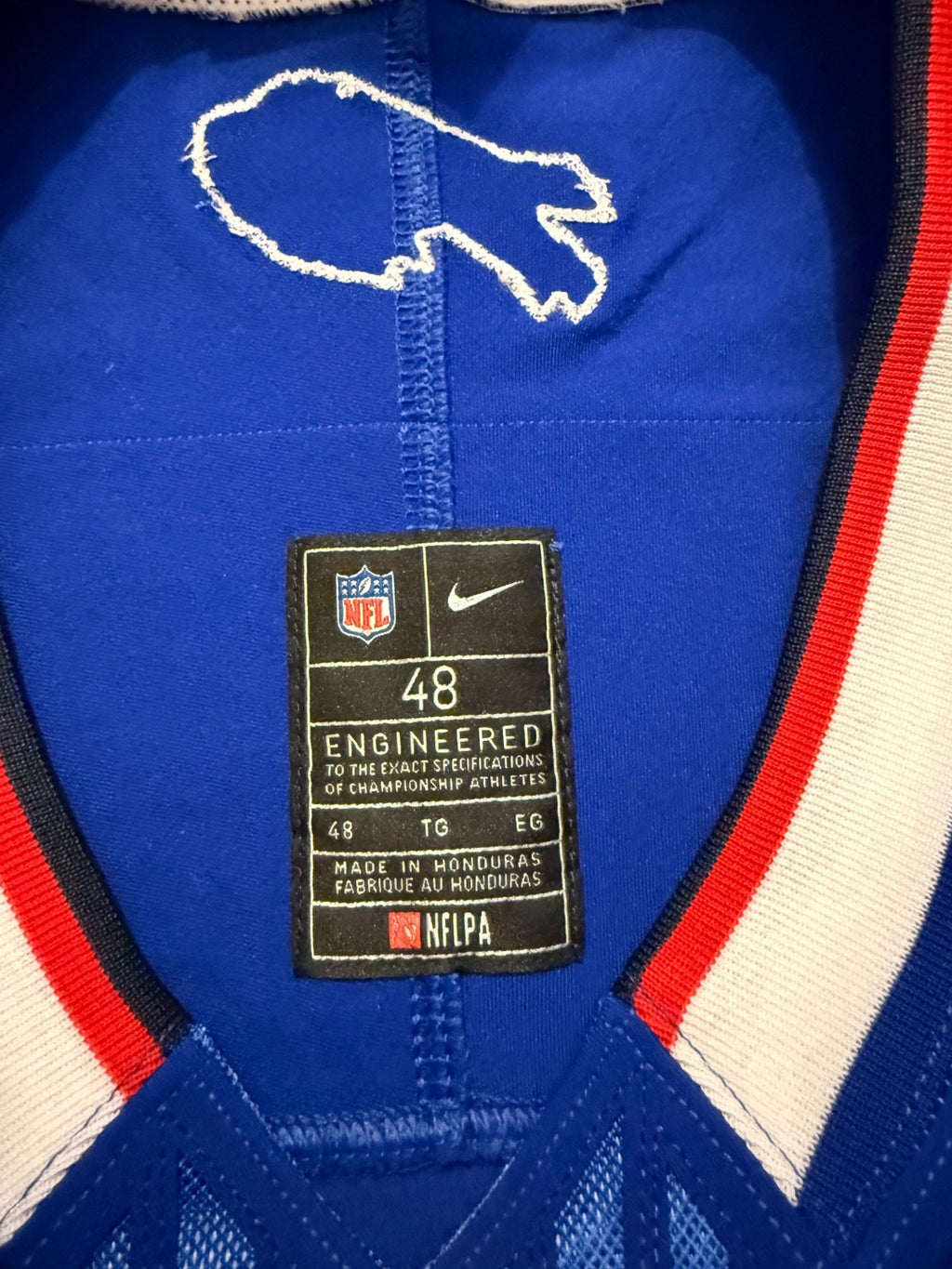 Josh Allen Buffalo Bills Jersey #17 Nike Vapor Fuse Elite Blue Size 48 (XL) NFL