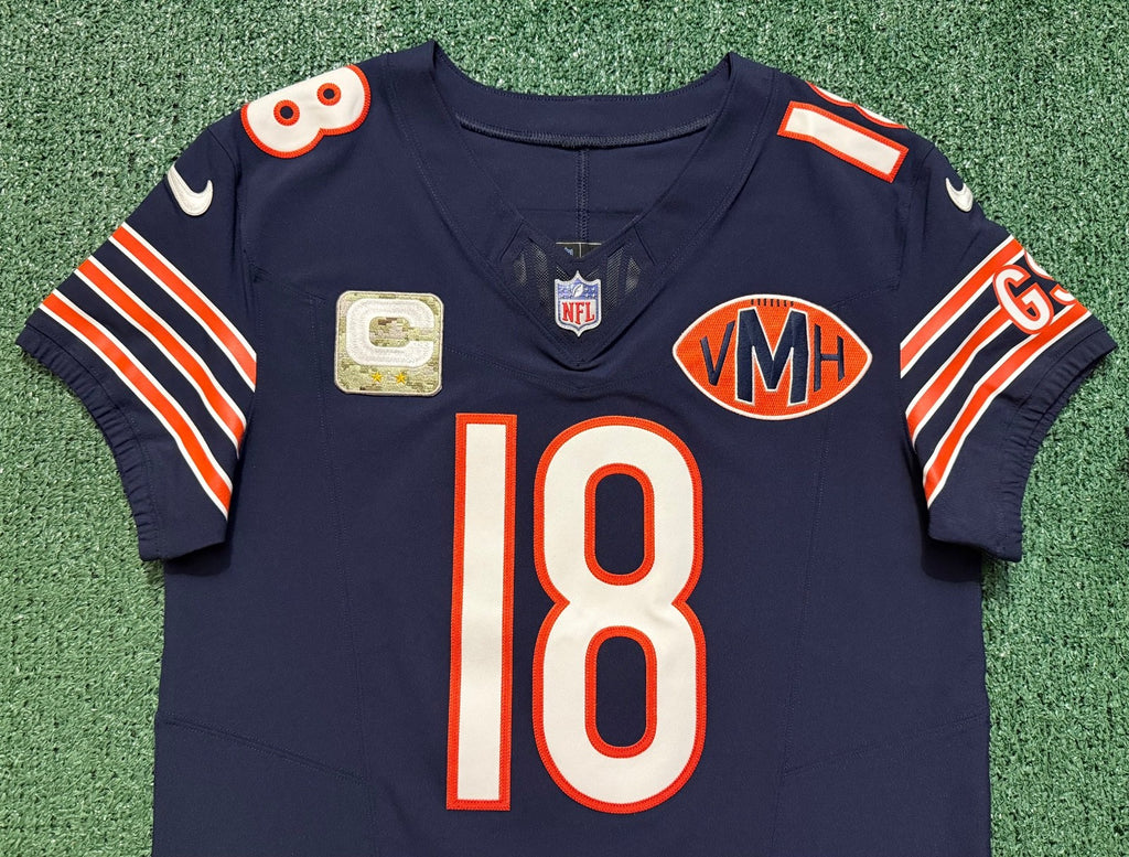 Caleb Williams Chicago Bears Jersey #18 Nike Vapor FUSE Elite Navy Size 40 (Medium) NFL