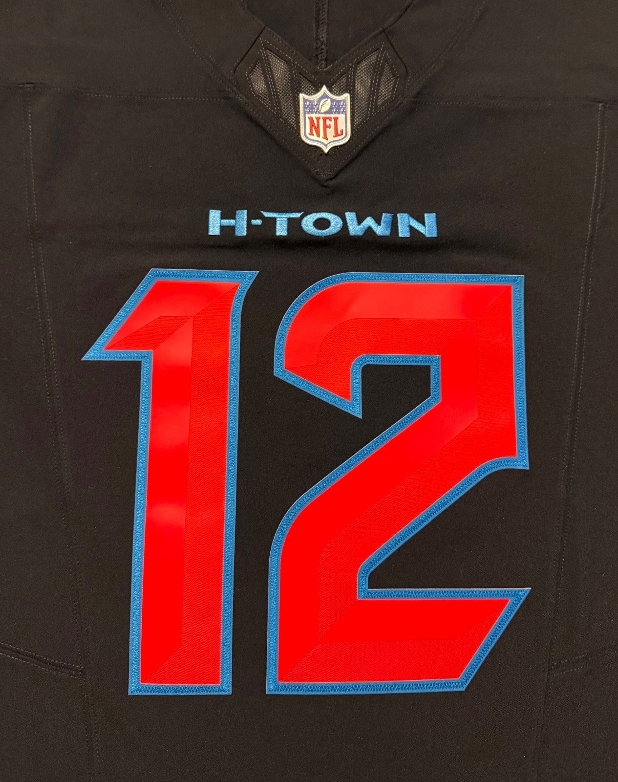 Nico Collins Houston Texans Jersey #12 Nike Vapor Fuse Elite Navy Size 44 (L) NFL