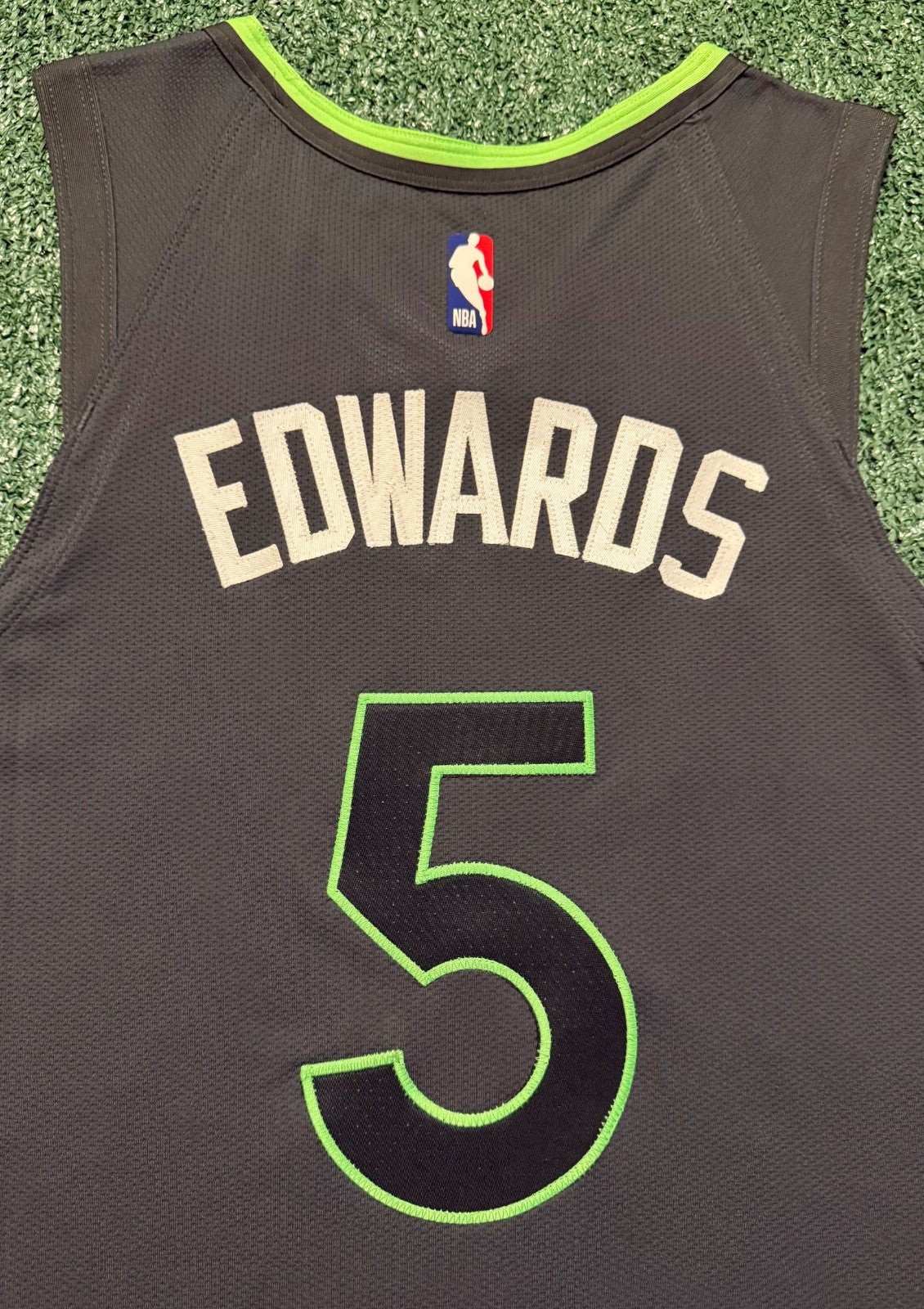 Anthony Edwards Minnesota Timberwolves Jersey #5 Nike ADV Authentic Gray Size 44 (M) NBA