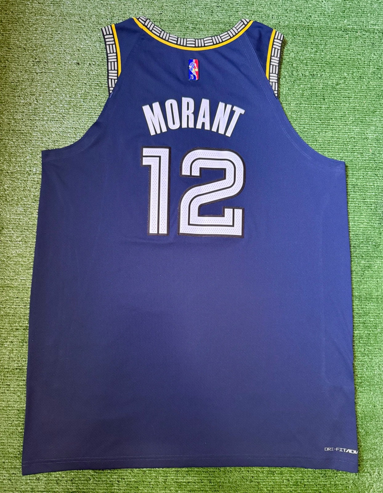Ja Morant Memphis Grizzlies Jersey #12 Nike ADV Authentic Blue Size 52 (XL) NBA