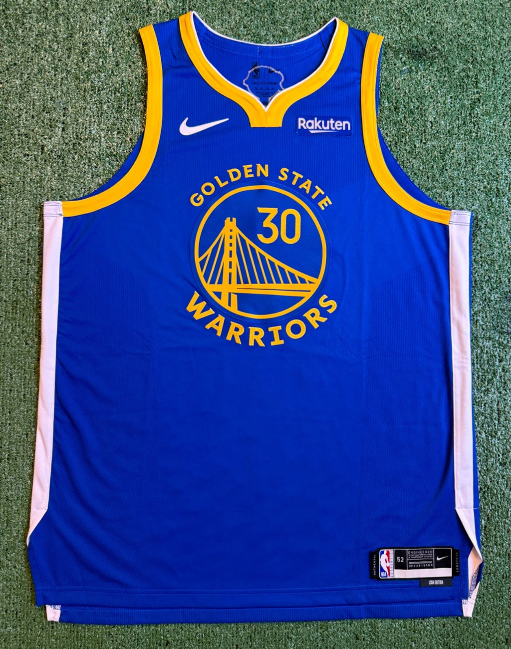 Steph Curry Golden State Warriors Jersey #30 Nike ADV Authentic Blue Size 52 (XL) NBA