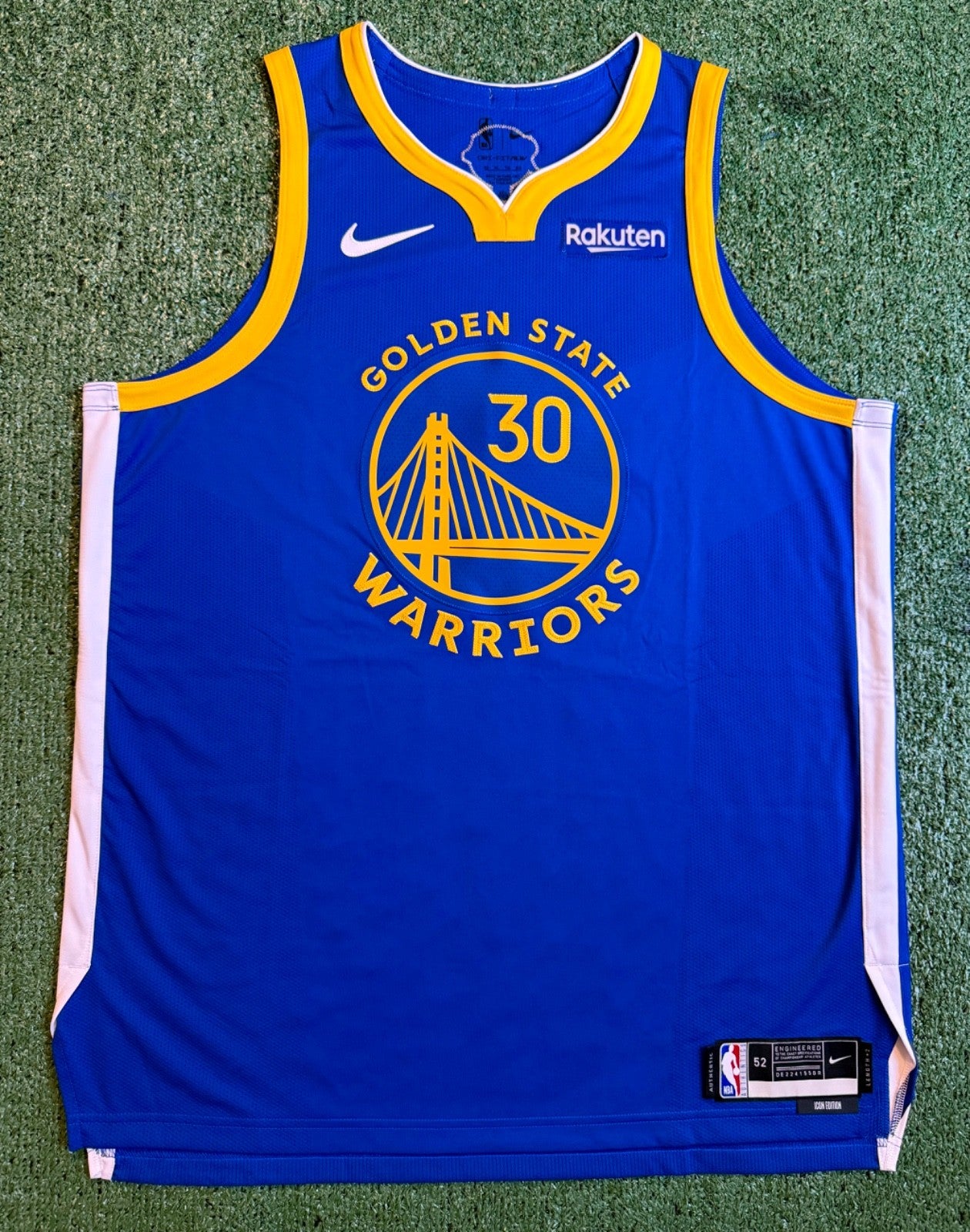 Steph Curry Golden State Warriors Jersey #30 Nike ADV Authentic Blue Size 52 (XL) NBA