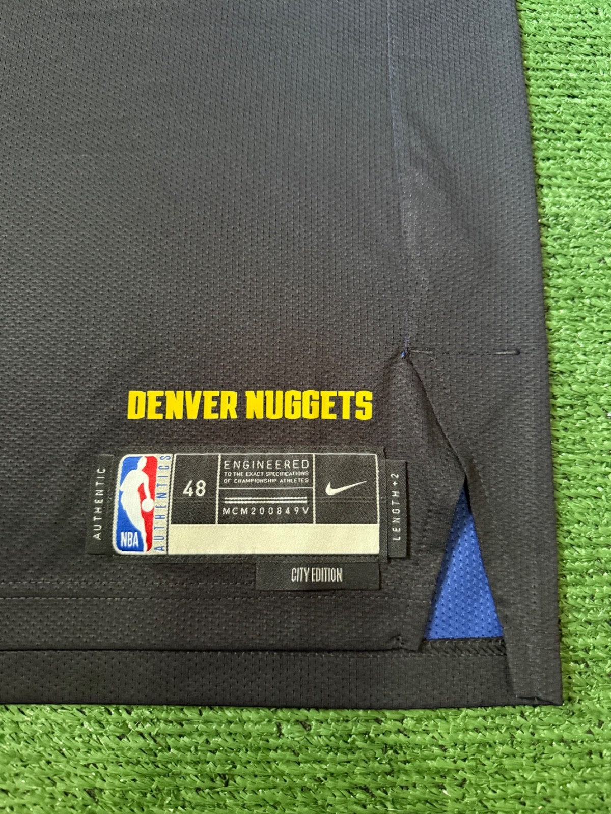 Nikola Jokic Denver Nuggets Jersey #15 Nike ADV Authentic Black Size 48 (L) NBA