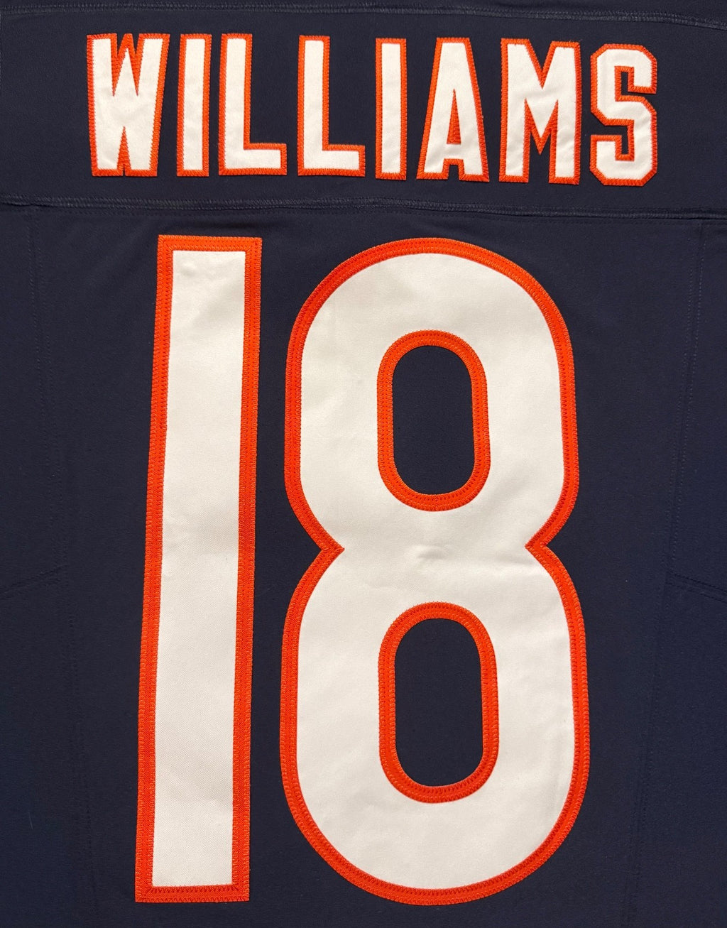 Caleb Williams Chicago Bears Jersey #18 Nike Vapor FUSE Elite Navy Size 44 (Large) NFL